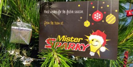 Mister Sparky Christmas wishes